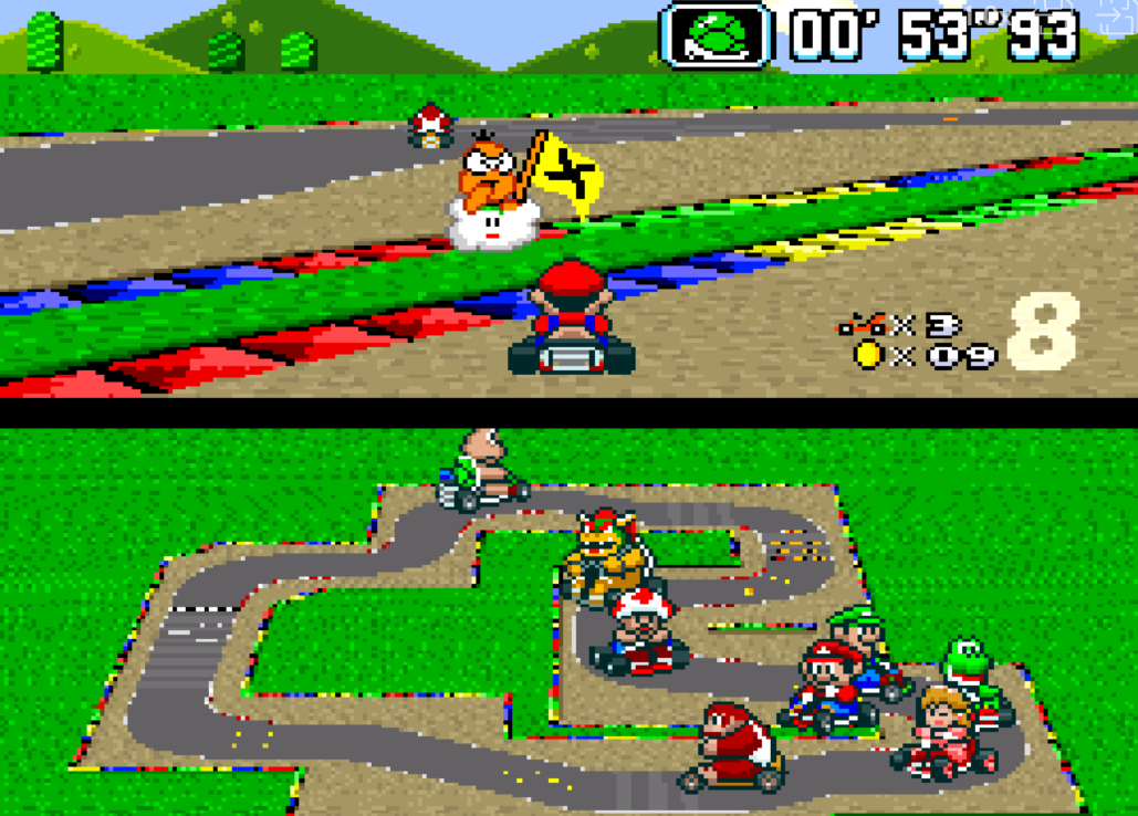 Super Mario Kart Game Screenshot